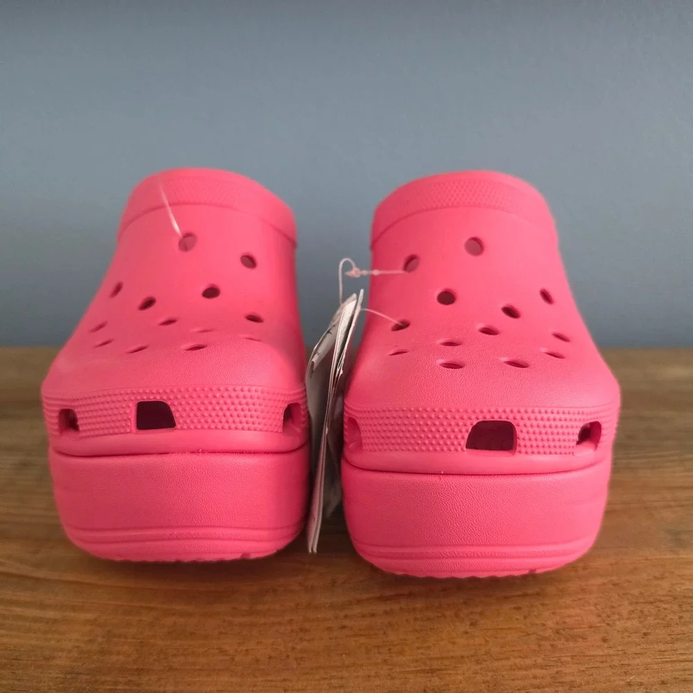 Crocs Womens Siren Clog Pink Chunky Platform Block Heel Sandals Size 11